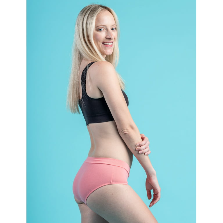 Shero StayFresh V Front Panties, Bacteria Resistant Hipster Panties for  Women with Sensitive Skin, Peach, XL 