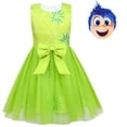 thumbnail image 5 of Disfraz de Cosplay de la película Inside Out 2, disfraz de Anime, Joy Disgust, conjunto de vestido de princesa de malla para niños, ropa para fiesta de Carnaval de Halloween, máscara, 5 of 5