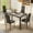 Marble, variant on Aiho 5-Piece Kitchen Dining Table Set for 4 for Dining Room, Black