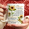 thumbnail image 2 of 1pc, To My Granddaughter Coffee Mug, Sunflower Mug - You Are My Sunshine - Gift For Granddaughter - Birthday Gifts - Mug With Quotes, 2 of 8