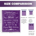 thumbnail image 4 of 60th Birthday Gift for Women Blanket 50"x60", Gift for 60-Year-Old Women, 60th Birthday Gift - Birthday Gifts for 60 Years Old Woman Mom Grandma Wife, 1962 60th Birthday Blanket, 4 of 6
