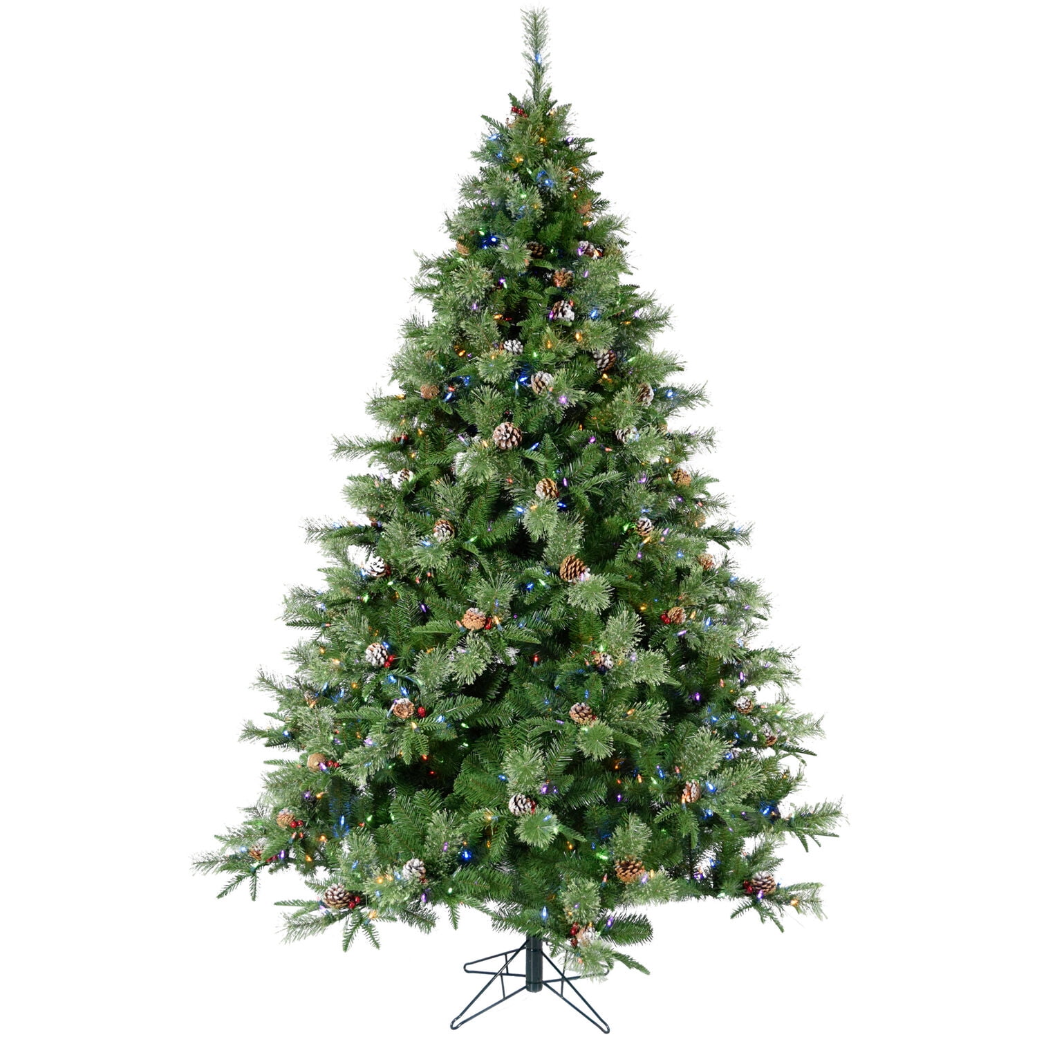 Christmas Time 6.5Ft Berkshire Pine Green Pre Lit Christmas Tree with