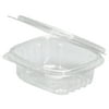 Genpak® Hinged Deli Containers, 0.1875 Qt, 1 15/16" x 3 5/8" x 4 1/4", Clear, 100 Containers Per Pack, Carton Of 4 Packs