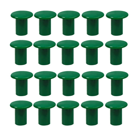 BRIGHTFUFU 50pcs Cane Topper Garden Cane Caps Bamboo Plastic Cane Topper Protectores