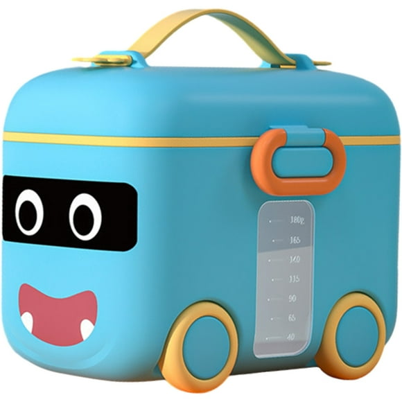 WORGEOUS Caja portátil para botella de leche, contenedor de almacenamiento de fórmula de viaje, caja dispensadora de fórmula infantil