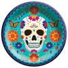 FESTIVE DAY OF THE DEAD 10 ROUND PLATES (20)