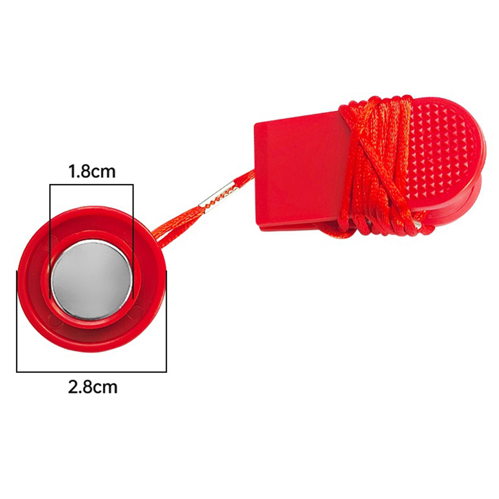 2 Pack Universal Treadmill Safety Key Replacement - Round Magnetic Safety Switch For Treadmills