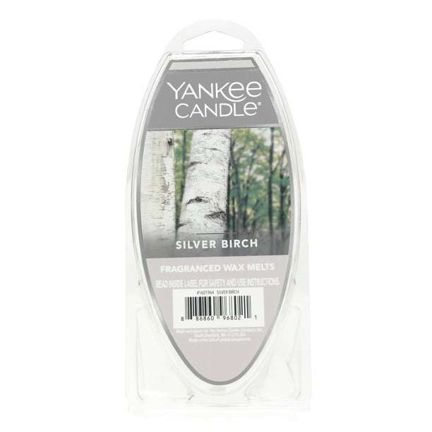 Yankee Candle Silver Birch Fragranced Wax Melts, 6 Count