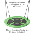 thumbnail image 5 of Hey! Play! Saucer Swing - 40? Diameter Hanging Tree or Swing Set Outdoor Playground or Backyard Play Accessory Round Disc with Adjustable Rope, 5 of 5