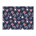 thumbnail image 4 of KLL USA Stars Print Fleece Throw Blanket, Horizontal Fleece Bedding Cute Soft Blankets Comfy Fleece Flannel Plush Home Decor for Couch & Bed -50"x40", 4 of 9