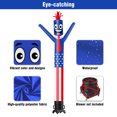 thumbnail image 3 of 6FT Tall Inflatable Tube Man American Flag Wacky Wavy Dancing Guy (9''Diameter) for Outdoor Decoration Advertising Business Promotion (Blower Not Included), 3 of 8