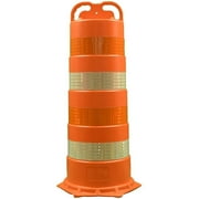 Cortina Safety Products 03-755-4Hi Orange Wide Body Delineator Only With 4 Ea. 4" Hi Stripes