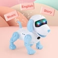 thumbnail image 6 of Smart Programmable Robot Dog with Remote Control, Singing & Dancing Interactive Pet Toy, STEM Educational Toy for Kids Ages 6+ Blue, 6 of 9