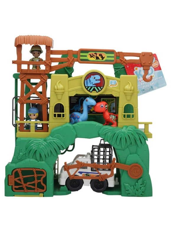 Kid Connection Dinosaur Rescue Station Play Set, 28 Pieces