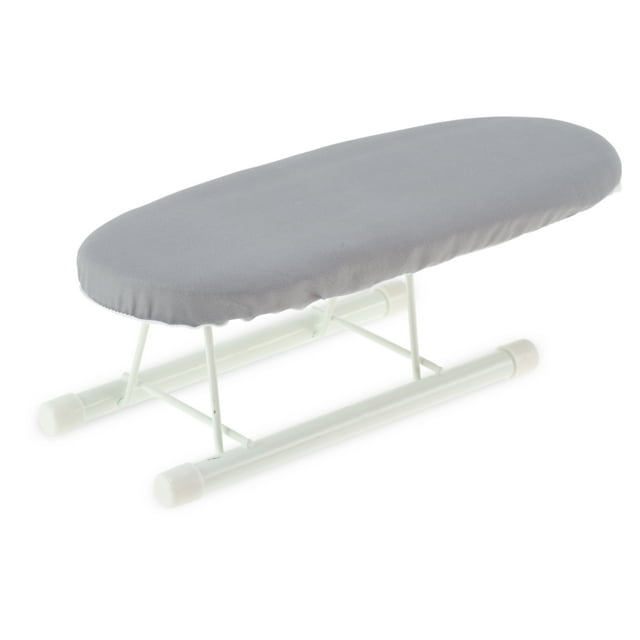 Unique Bargains 1 Pc Mini Tabla de Planchar Plegable para Puños Tono Plateado