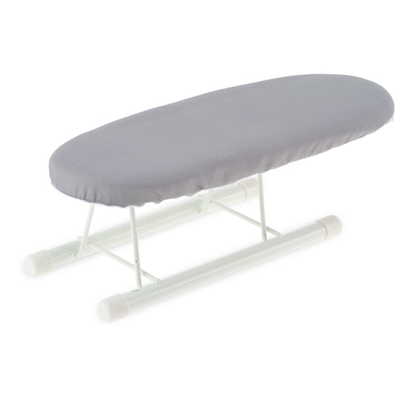 Unique Bargains Foldable Mini Ironing Board Small Travel Silver Tone
