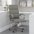 thumbnail image 5 of Echo High Back Leather Executive Chair in Light Gray, 5 of 5