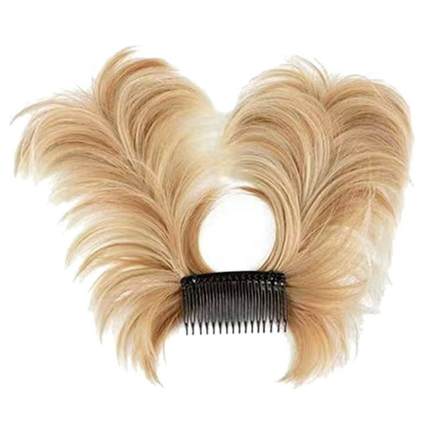 Postizos de moño desordenado Salvador Extensión de Cabello Clip de garras de pelo
