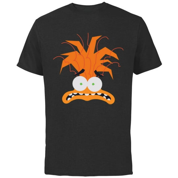 Disney and Pixar’s Inside Out 2 Anxiety Big Face Costume- Short Sleeve Cotton T-Shirt for Adults - Customized-Black