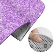 thumbnail image 5 of Xecao Lilac Glittering 2-Piece Vintage Seamless Anti-Skid Mat Set, featuring a stylish pattern for a safe and elegant toilet rug experience, 5 of 6