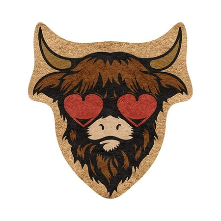 

BNisBM Get Comfortable With This Charming High Low Cow Shaped Mat: A Delightful Addition To Any Space For Home Decor In The Bathroom Mat Hot-Selling Model
