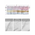 thumbnail image 4 of Valances for Windows Abstract Modern Art Rod Pocket Cafe Window Treatments Valance Curtains for Kitchen Bathroom Laundry Basement Windows 42"x12", 4 of 9