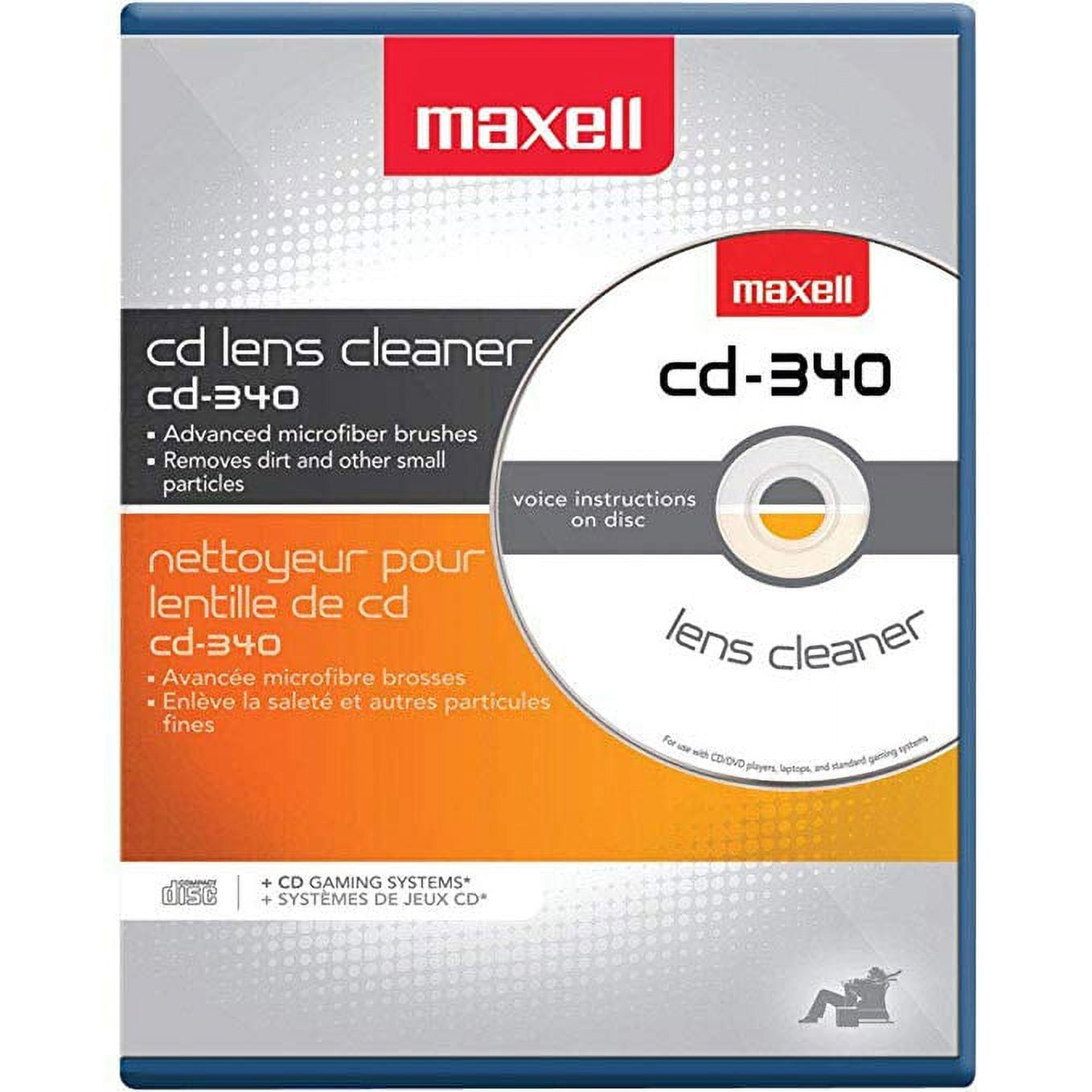 Maxlink Pro CD/DVD CD-34 Laser Lens Cleaner W/ Exclusive Dry Brush