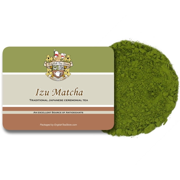 English Tea Store - Izu Matcha Japanese green tea loose leaf | Loose Leaf green tea | High Antioxidant Content | Traditional Japanese Ceremonial Tea | Versatile for Hot & Iced Lattes & Smoothies | 8o