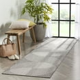 thumbnail image 3 of Well Woven Medusa Alder Modern Geometric Ivory Grey 2'7" x 9'10" Runner Indoor Outdoor Rug, 3 of 7