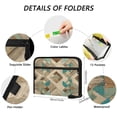 thumbnail image 3 of Accordion File Organizer with Zip Closure 13 Pockets Expanding File Folder Letter A4 Paper Document Organizer for Home Office Natural Abstract Shapes, 3 of 7