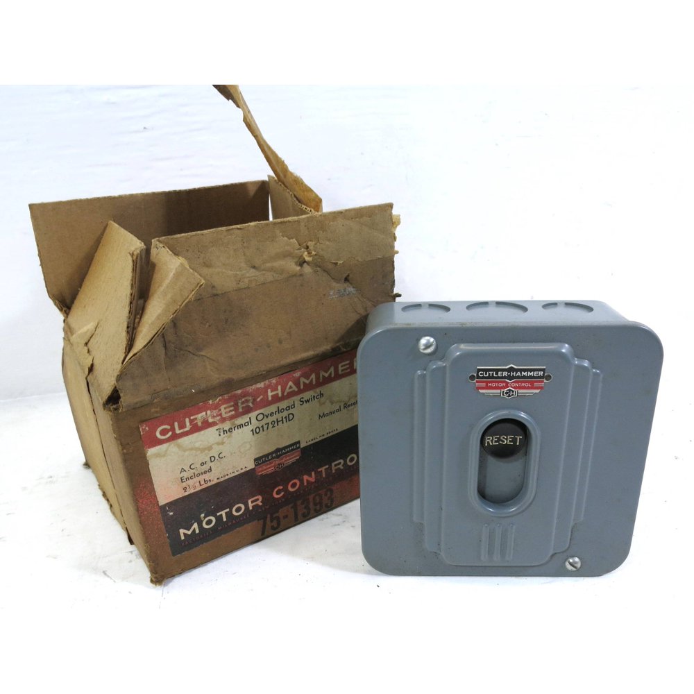 NEW Cutler Hammer 10172H1D Thermal Overload Switch Manual Reset Relay
