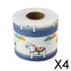 thumbnail image 1 of 2x pegatinas para ventanas, pasta de dibujos animados, kits de aislamiento de ventanas, cinta de sellado de puertas para azulejos de cocina , 4 piezas, 1 of 10