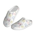 thumbnail image 2 of Balery Hand Drawn Rabbit Pattern Women's Fuzzy Memory Foam Slippers Fluffy Winter House Shoes Indoor and Outdoor-40/41, 2 of 7