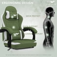 thumbnail image 5 of Auxe Gaxe Gaming Chairs for Adults with Footrest,Ergonomic Fabric PC Gaming Chair,High Back Reclining Computer Desk Chair with Lumbar Support and Headrest, 5 of 9