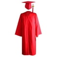 thumbnail image 6 of PMVFHDE Graduation Attire for Women and Men Adult College Completion Gown with Tassel Cap Set for Commencement Red,54, 6 of 9