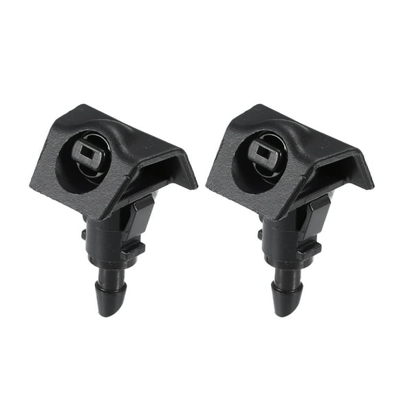 No.28931-ZW80A / Boquilla lavaparabrisas para Nissan Versa 2009-2012 / Boquilla rociadora de limpiaparabrisas / Durable / ABS / 2 piezas negro