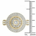 thumbnail image 4 of Imperial 1ct TW Diamond 10K Yellow Gold Cluster Halo Engagement ring, 4 of 5