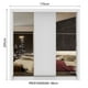 thumbnail image 4 of Ropero Closet Madesa Monaco 3 Puertas Corredizas 2 con Espejo Blanco 10932E, 4 of 7