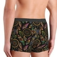 thumbnail image 3 of Goofa Decorative Feathers Printed Men's Boxer Briefs Underwear, Moisture-Wicking Underwear, Trunk,Soft and Breathable Cotton Underwear-Small, 3 of 9