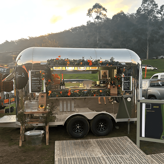 BELYOO Mobile Food Service Cart in Stainless Steel | Commercial Food Preparation Unit