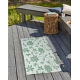 thumbnail image 3 of 24" 36" Simply Daisy Traditional Floral French Country Chenille Area Rug, Green, 3 of 4