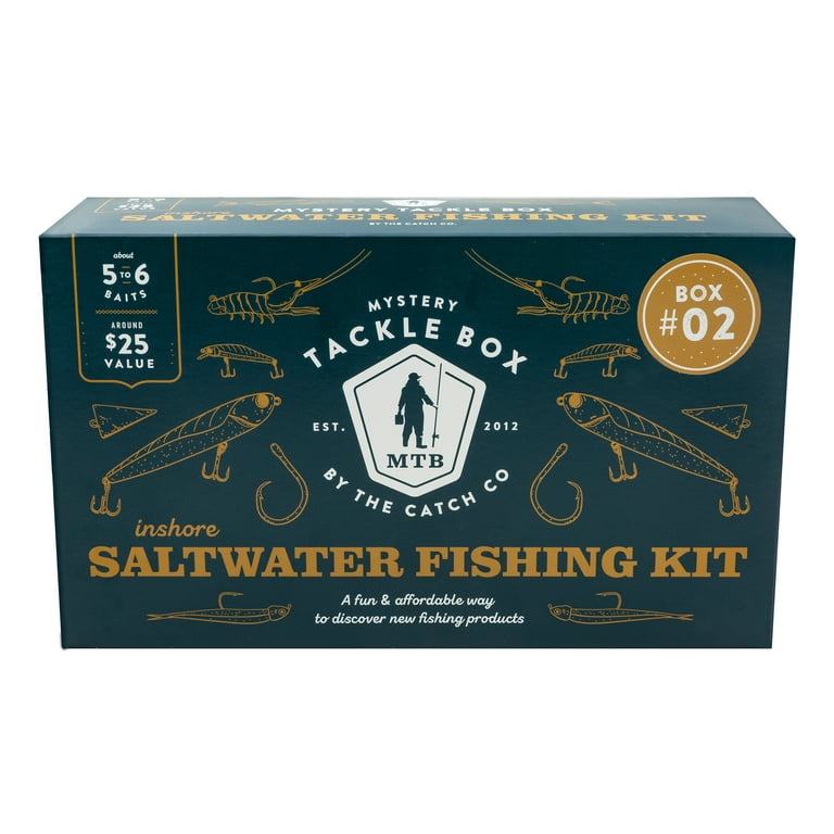 Mystery Tackle Box Regular Saltwater Fishing Lure Kit, Non-Lead Mystery Tackle Box Regular Saltwater Fishing Lure Kit, Non-Lead