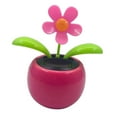 thumbnail image 6 of Desk Dancing Solar Toy - Flipping Animal Solar Powered Toys Dashboard Office Desk Home Decor - Pink Flower, 10.5x6.5x11.3cm, 6 of 8