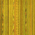 thumbnail image 1 of Ahgly Company Machine Washable Indoor Square Oriental Yellow Modern Area Rugs, 8' Square, 1 of 4