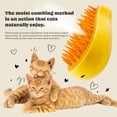 thumbnail image 4 of BITOUSHI Cat Steam Brush - Steamy Pet Brush Grooming Tool for Shedding and Cleaning - Cat Hair Brush with Water 3 in 1 Multifunctional Silicone Steamy Cat Pet Brush Dog Massager Brushes - Yellow, 4 of 8
