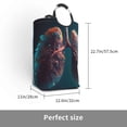 thumbnail image 3 of Lsque Abstract Botanical Heart Laundry Basket, Laundry Hamper, Dirty Clothes Hamper for Laundry, Collapsible, Waterproof Laundry Baskets with Aluminum Handles for Laundry, Dorm, Family, 3 of 6