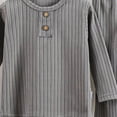 thumbnail image 4 of Gubotare Pajama for Kids Toddler Kids Boys Girls Cotton Sung Fit Sleepwear Pajamas 2pcs Pjs Set 18 24 Months (Grey,18-24 Months), 4 of 4