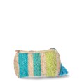 thumbnail image 4 of No Boundaries Jute Zipper Pouch, Blue, Women’s, 4 of 5