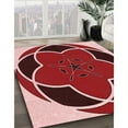 thumbnail image 2 of Ahgly Company Indoor Square Patterned Tomato Sauce Red Area Rugs, 6' Square, 2 of 6