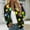 Yellow, variant on Oplxuo Stars Printed Jacket for Women Lightweight Casual Sports Coat Full Zip Up Long Sleeve Windbreaker Outerwear with Pockets